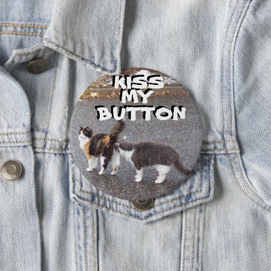 Kus mijn button Cat Meme (In situ)
