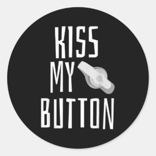 Kus mijn Button Voedingsbuis Bewustzijnstubie G-tu Ronde Sticker
