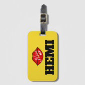 Kus mijn Hemi Power Yellow Jacket Challenger Bagagelabel (Voorkant (verticaal))