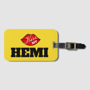 Kus mijn Hemi Power Yellow Jacket Challenger Bagagelabel