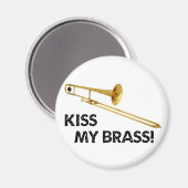 Kus mijn messing (trombone) magneet (Voorkant / Achterkant)