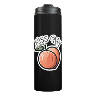 Kus mijn perzik Perziken Grappig Fruit Thermosbeker