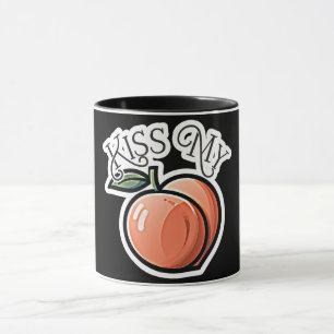 Kus mijn perziken Grappig fruit Mok