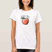 Kus mijn perziken Grappig fruit T-shirt (Voorkant)