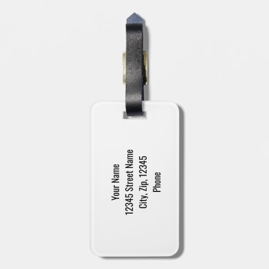 Kus m'n geul is een grappig golfen bagagelabel voo (Achterkant verticaal)