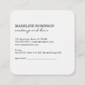 Kus & Monogram Afsprakenkaartje (Achterkant)