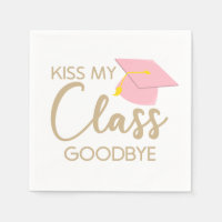 Kus My Class Goodbye Pink Brown Graduparty