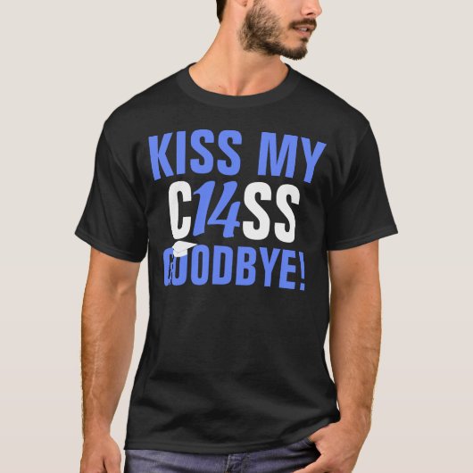 Kus My Class of 2014 Goodbye Blue Afstuderen T-shirt (Voorkant)