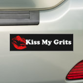 Kus My Grits Bumpersticker (Op auto)