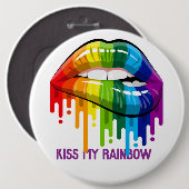  Kus My Rainbow Lips Button (Voorkant /achterkant)