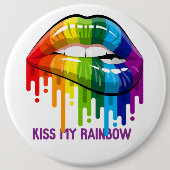 Kus My Rainbow Lips Button (Voorkant)