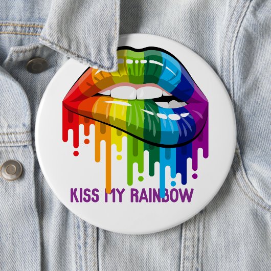 Kus My Rainbow Lips Button (In situ)
