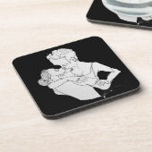 kus onderzetter set (Linkerzijde)