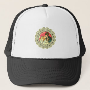 kus op de bruiloft trucker pet