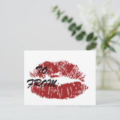 Kus op een Kaart (Staand voorkant)