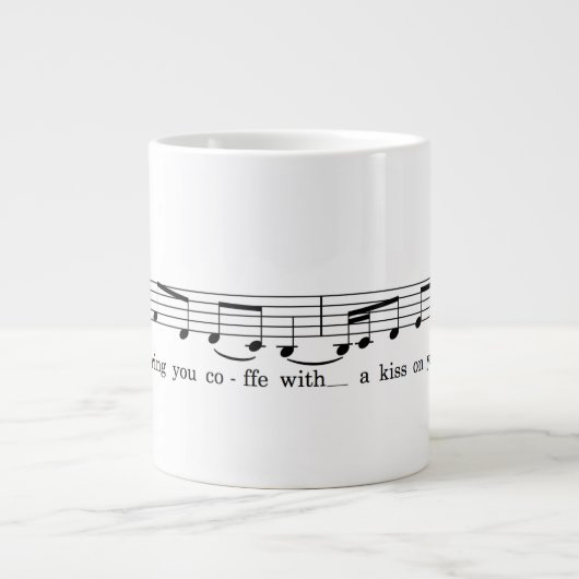 Kus op je hoofd extra grote beker (Voorkant)