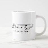 Kus op je hoofd extra grote beker (Rechts)