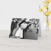 Kus op VJ Dag Wereldoorlog Kaart (Gele Bloem)