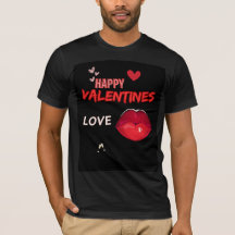 Kus rode lippen-Happy Valentijns's-Kiss T-Shirt