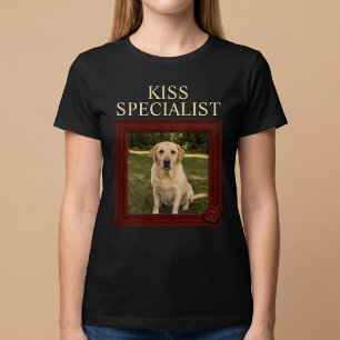 Kus Specialist Grappige Honden Foto T-shirt