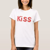 Kus teken rode letters t-shirt (Voorkant)