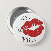 Kus The Bride Ronde Button 7,6 Cm (Voorkant /achterkant)