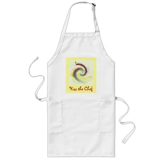 Kus the Chef Apron Lang Schort (Voorkant)