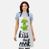 Kus the Cook Green Frog Crown Funny Schort (Gedragen)