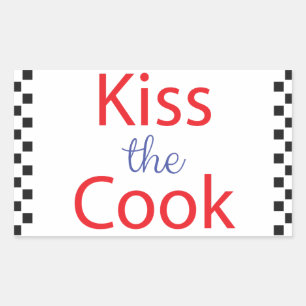 Kus the Cook Rechthoekige Sticker