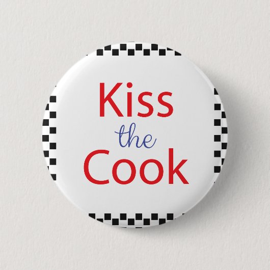 Kus the Cook Ronde Button 5,7 Cm (Voorkant)