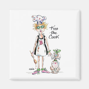 "Kus The Cook" Ze heeft het nodig! Magneet