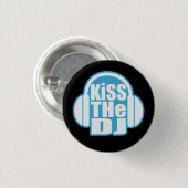 Kus the DJ Ronde Button 3,2 Cm (Voorkant /achterkant)