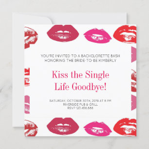 Kus the Single Life Goodbye Bachelorette Party Kaart