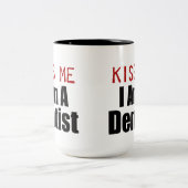 kus tweekleurige koffiemok (Center)