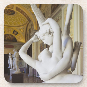 Kus van Cupido en Psyche, door Antonio Canova Bier Onderzetter