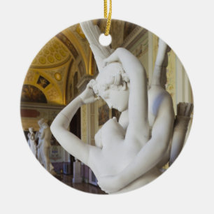 Kus van Cupido en Psyche, door Antonio Canova Keramisch Ornament