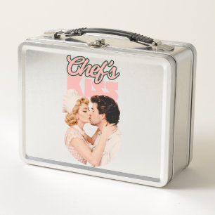 Kus van de Chef Retro Illustratie Vrouwelijke Hu