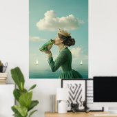 Kus van de kikkerprins poster (Thuiskantoor)