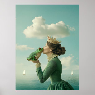 Kus van de kikkerprins poster