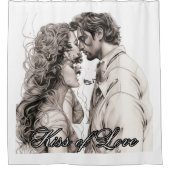 Kus van de Liefde Douchegordijn (Voorkant)