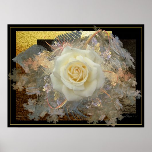 Kus van een Roos Poster (Voorkant)