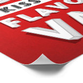 Kus Veel vloerkleppen Poster (Hoek)