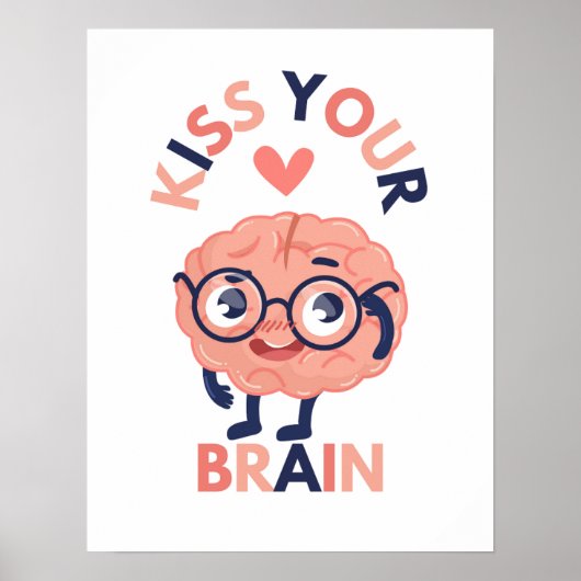 Kus Your Brain Poster (Voorkant)
