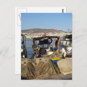 Kusadasi Vissen Harbor Briefkaart (Voorkant / Achterkant)