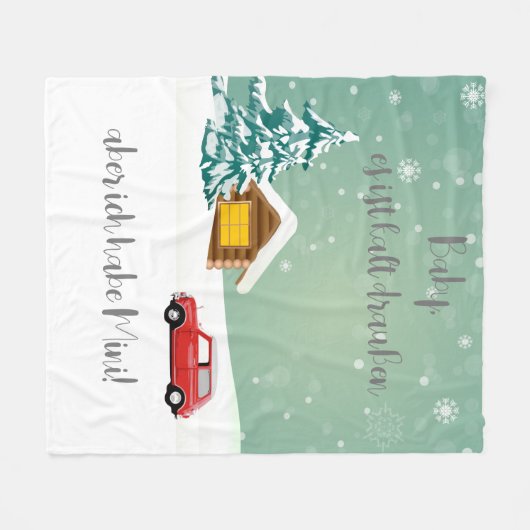 Kuscheldecke Mini Cooper Fleecedecke Decke Fleece Deken (Voorkant (Horizontaal))