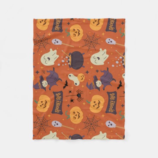 Kuschelige Baby-Fleecedecke – Halloween Design💕 Fleece Deken (Voorkant)