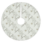 "Kushim the Accountant Holding a Calculator" Kerstboom Rok (Voorkant)