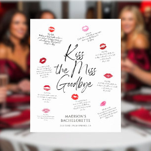 Kusjes voor de toekomst Mrs. Bachelorette Keepsake Poster