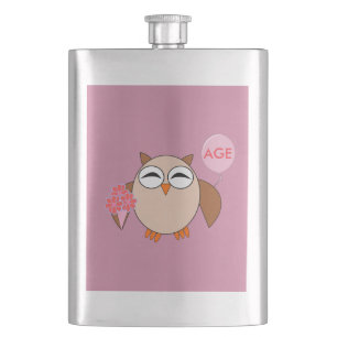 Kusom Age Birthday Owl Flacon