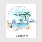 Kusparty voor vrijgezellen sticker (Vel)